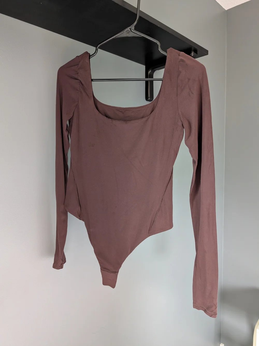 Lululemon Wundermost Ultra-Soft Nulu Square-Neck Long-Sleeve Bodysuit